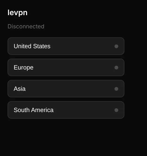 Browser extension: one click per region, no client to install.